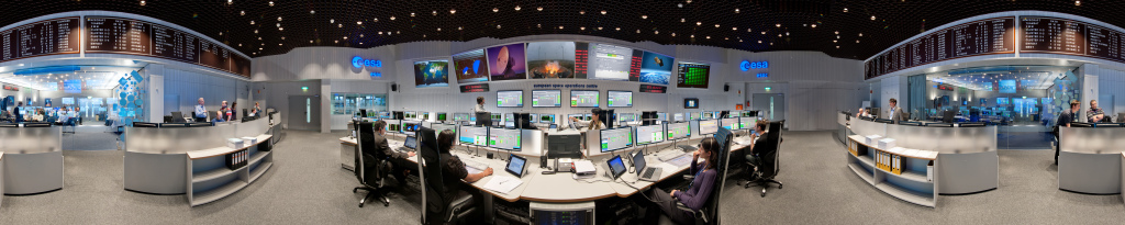 Main Control Room at ESOC, ESA's European Space Operations Centre, Darmstadt